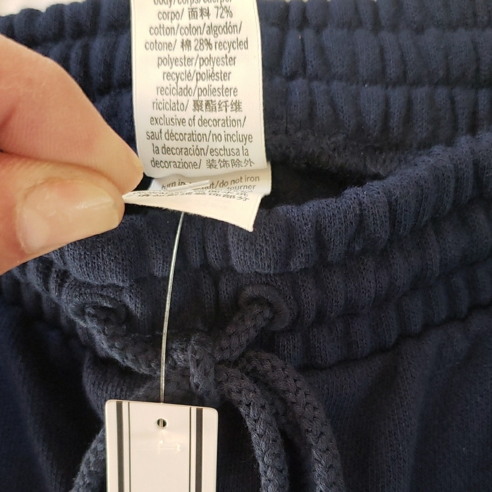 NWT TALL girl Friendly PINK Victoria's Secret Navy Drawstring Pants - Picture 10 of 17
